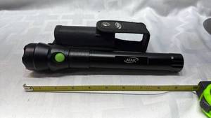 lot 2073 image: ATAK Black Flashlight with Nylon Holster Pouch