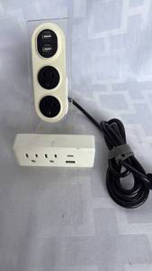 lot 2088 image: Globe 15A 125V Outlet Tap with USB-A and USB-C Ports&nbsp