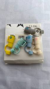 lot 2100 image: Tumbler Shaped Straw Toppers 5 Count&nbsp