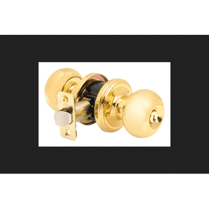 lot 2114 image: Ace Colonial Entry Lockset Polished Brass Steel 3 Grade