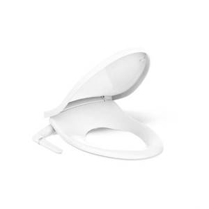 lot 2129 image: Kohler K-5724-0 Puretide Quiet-Close Elongated Manual Bidet Toilet Seat - White