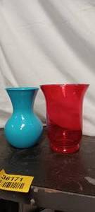 lot 36171 image: Red and Blue Vase