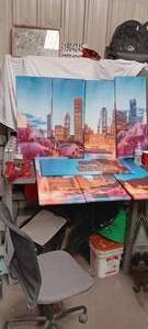 lot 36208 image: Canvas Print Downtown background