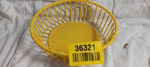 lot 36321 image: Yellow Plastic Fruit basket