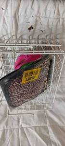 lot 36361 image: 3 Metal Wire Storage bins and bags