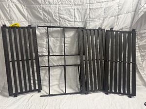 lot 36284 image: Black Metal Folding clothes drying rack