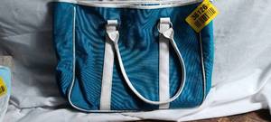 lot 36126 image: Lancome Blue and White Bag