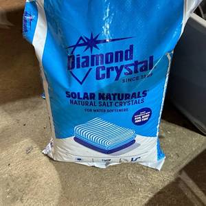 lot 2 image: Diamond Crystal Solar Naturals Water Softener Salt 40 LB lot of 3 bags