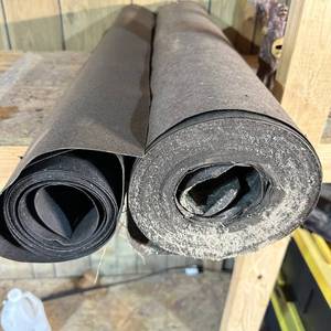 lot 12 image: 2 rolls of 36 roofing material