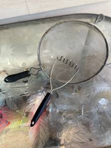 lot 48 image: Wire Mesh Strainer with Black Handle and Potato Masher