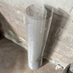 lot 106 image: Roll of Fine Wire Mesh Screen Standing Upright