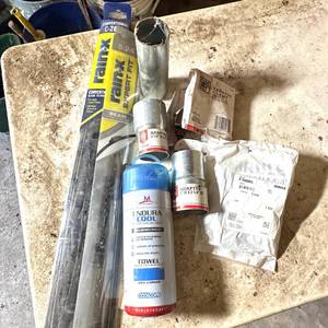 lot 111 image: Lot of Automotive Parts Rain-X Wiper Blades, Sure Bilt Adapters and Exhaust Clamp, Mahle F10085
