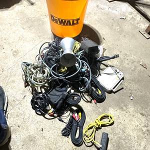 lot 117 image: Assorted Lot of Audio Video and Network Cables and Adapters