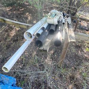 lot 185 image: Mixed Lot Plastic Pipe and Fittings Assorted Lengths and Sizes