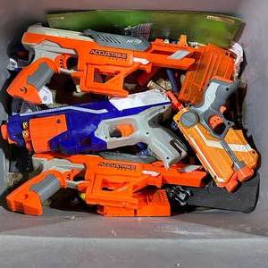 lot 198 image: Nerf Accustrike Series Falconfire and Other Blasters Lot