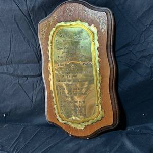 lot 219 image: The Ten Commandments Plaque