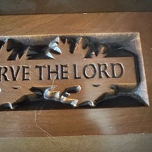 lot 220 image: Plaque AS FOR ME AND MY HOUSE WE WILL SERVE THE LORD