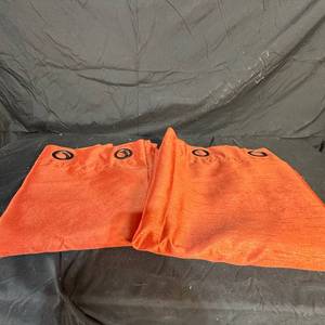 lot 245 image: Grommet Top Window Curtain Panels Set of 2 - 54 x 84 ea panel