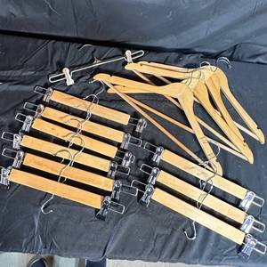 lot 246 image: Lot of Wooden clothes hangers