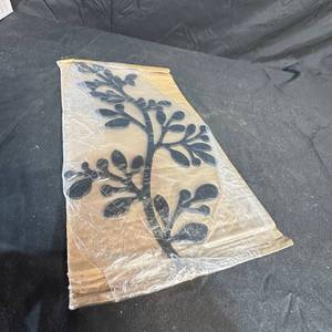 lot 255 image: Black Tree Branch Design Wall Art Panel