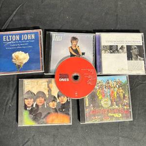 lot 292 image: CD Lot 6 Discs Elton John Tina Turner Stevie Wonder Beatles Michael Jackson