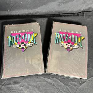 lot 296 image: 100 Greatest Hits Rock n Roll Cassette Tape Box Sets Lot of 2 Volumes 2-14 Shown