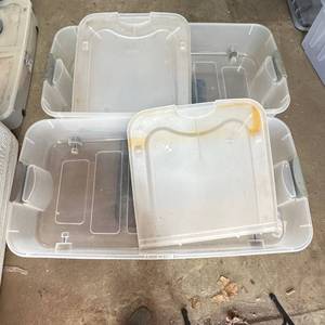 lot 344 image: Sterilite Ultra Underbed Box 66 Qt 1995 Set of 2
