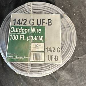 lot 354 image: New - Outdoor Underground Feeder Wire 142 G UF-B 100 Ft 14 AWG