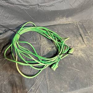 lot 357 image: Green Extension Cord with Plug and Female Connector