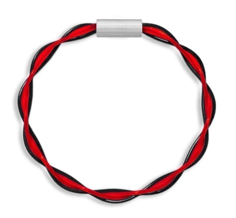 lot 126 image: Stringlet Brand Tennis String AC DC Twist Bracelets - 4pk