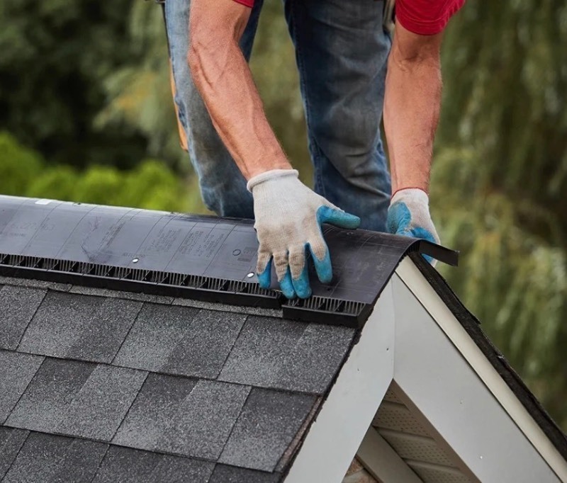 lot 135 image: GAF Cobra Ridge Vent 3 A9-in x 48-in Black Plastic Stick Roof Ridge Vent