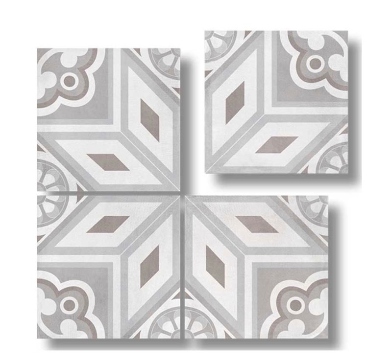 lot 28 image: Beautiful Ceramic Tiles Box of 23 Pieces Monopole Ceramica PATHWAYS PWPR8X8 PROMENADE