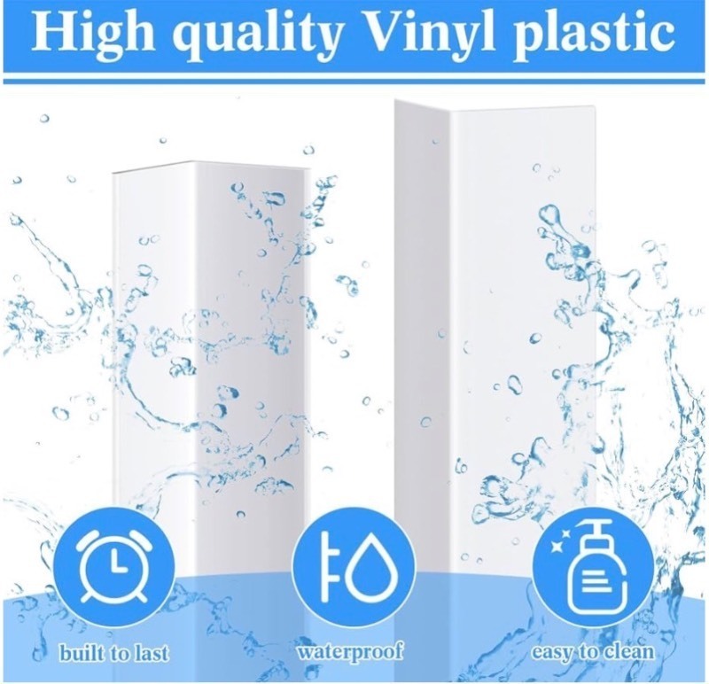 lot 53 image: Bundle of 10 Pieces Vinyl Textured Corner Protectors 96 x 12 x 12 - Padded inside