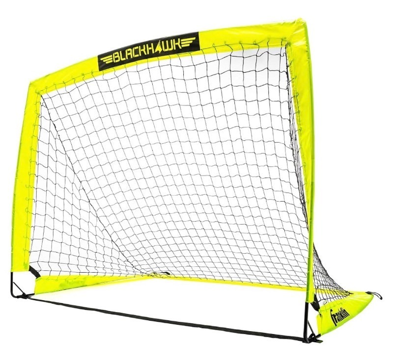 lot 10 image: Franklin Sports Blackhawk Backyard Soccer Goal - Portable Pop Up Soccer Nets - Youth  Adult Folding Indoor  Outdoor Goals  4 x 3