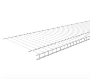 lot 52 image: ClosetMaid TuffCoat Anti-Rust 96-in x 12-in White Universal All-purpose Wire Shelf