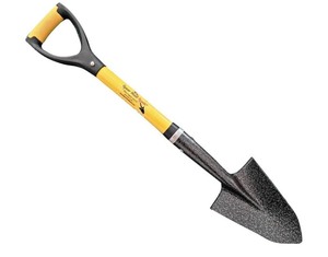 lot 68 image: SHMini 30 Mini Shovel - Small Shovel with a 6 x 8 Beveled Blade, Steel-Reinforced Fiberglass Short Handle & a Cushioned D-Grip - Small Gardening Spade for Precision Digging