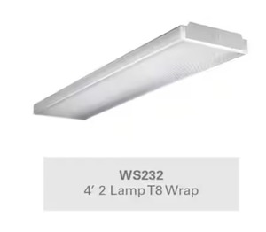 lot 7 image: 2-Light 4 ft. White Wraparound Light (1 piece) Retails $85