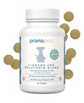 Prana Pets Lignans & Melatonin with Biotin for Cushing's Disease Support for Dogs, 26+ lbs, 90 count per bottle (1 bottle)