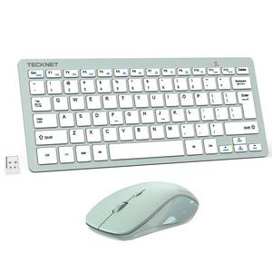 lot 1 image: MISSING USB TECKNET Wireless Keyboard and Mouse Combo, Mini Cordless Computer Keyboard and Mouse Set 2.4GHz, Silent Adjustable 1600 DPI, Quiet Click, Lag-Free for Computer, Laptop, PC, Windows, Mac, Chrome OS - Retail $23