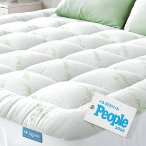 lot 3 image: APPEARS PRE OWNED Niagara Sleep Solution Queen Ultra Soft Mattress Topper �� Back Pain Relief - Retail $39