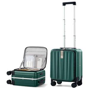 Hanke 16 Inch Small Carry On Luggage, Top Opening Aluminum Frame Suitcase - Retail: $170