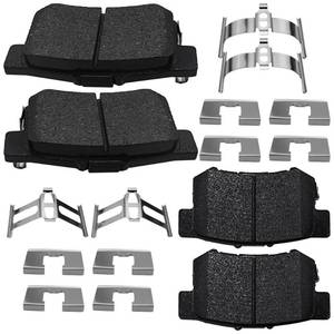 lot 90 image: Rockplanet Brake Pads Rear Set Compatible with GMC Acadia Envoy XL XHV, Buick Enclave Rainier, Chevy SSR Trailblazer EXT Traverse, Isuzu Ascender Olds Saab Saturn Rear Brakes Semi-Metallic D883 - Retail $141