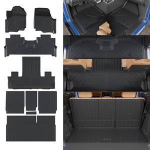 lot 116 image: Dattumar 7-Seater Floor Mats Set for 2025 2026 Ford Expedition (No Max) - Retail $161
