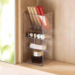 lot 2970 image: PAVSTINE Medicine Cabinet Organizer for Bathroom, 3-Tier Slant-Gentle Slant - Retail $13