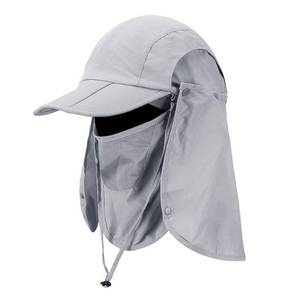 lot 2981 image: CRISTGEE Foldable Sun Cap, Fishing Hats, UPF 50 Protection Caps Light Gray - Retail $11