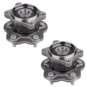 lot 3001 image: PAROD 512201 Set of 2 Rear Wheel Bearing Hub Assembly Compatible with 2002-2006 Nissan Altima, 2004-2008 Maxima, 2004-2009 Quest 5Lugs - Retail $75