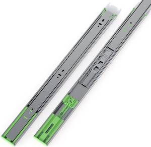 lot 2153 image: FivePears 1 Pairs 20 Inch Heavy Duty Soft Close Drawer Slides, 150 Lb Load Capacity Full Extension Ball Bearing Side Mount Drawer Runner, Rv Tool Box Kitchen Cabinet Drawer Self Closing Glide Rails