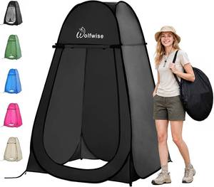 lot 2159 image: WolfWise Pop Up Shower Tent for Camping Essentials, Compact & Lightweight