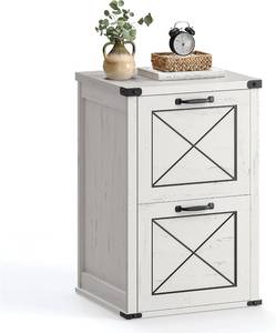lot 2170 image: VASAGLE File Cabinet with 2 File Drawers, Printer Stand, Fit A4 Letter Size
