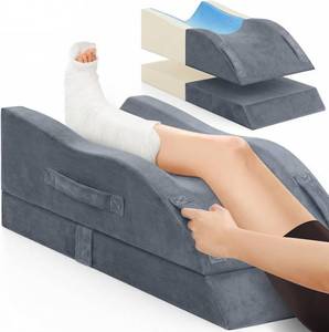 lot 3259 image: TranquilRelax Leg Elevation Pillow for After Surgery, Wedge Pillow, Grey